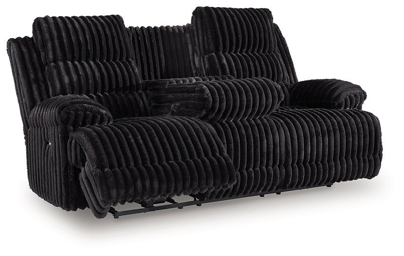 Rhine Falls Power Reclining Sofa with Drop Down Table