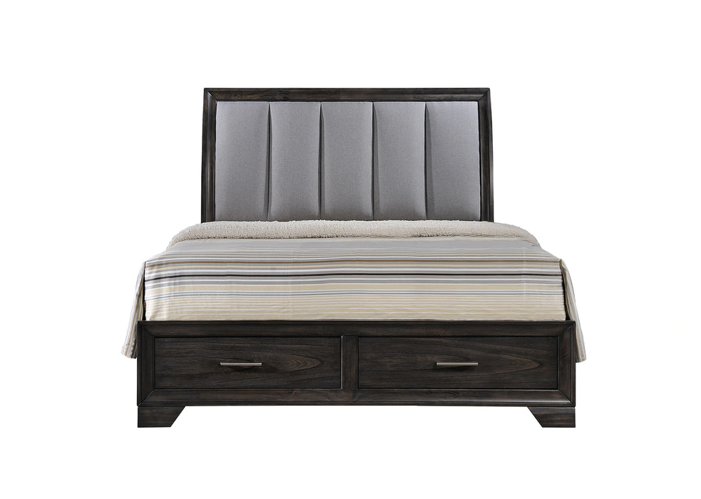 Crown Mark Jaymes Queen Storage Bed in Dark Brown image