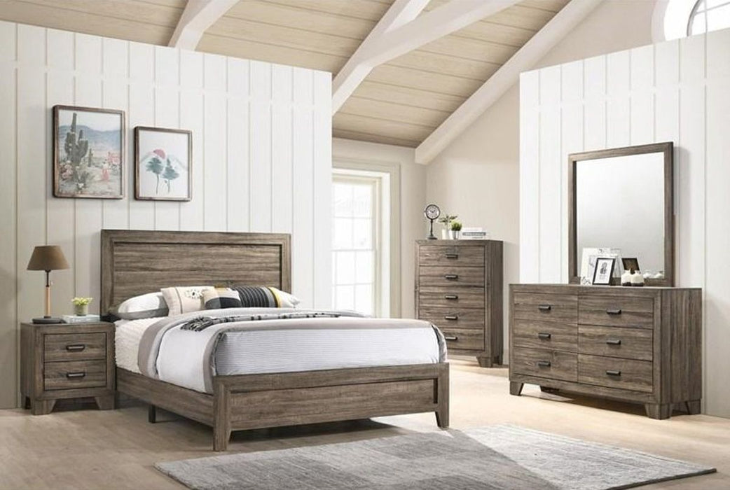 Millie Full Panel Bed In Grey