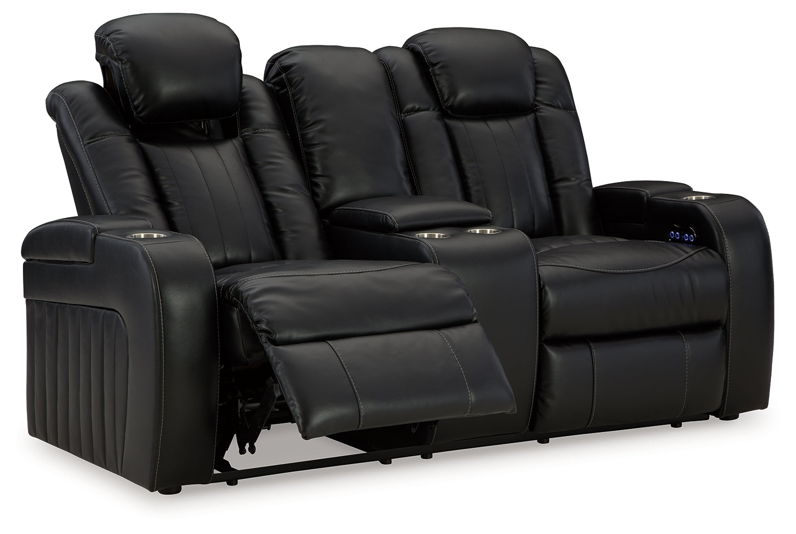 Caveman Den Power Reclining Loveseat with Console