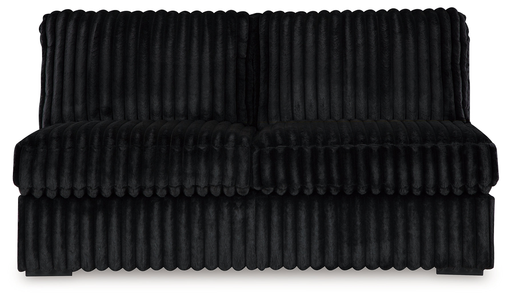 Midnight-Madness Armless Loveseat