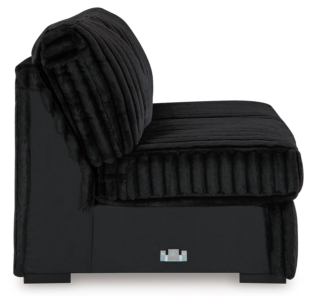 Midnight-Madness Armless Loveseat