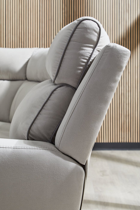 Social Pointe Reclining Sectional with Storage Console