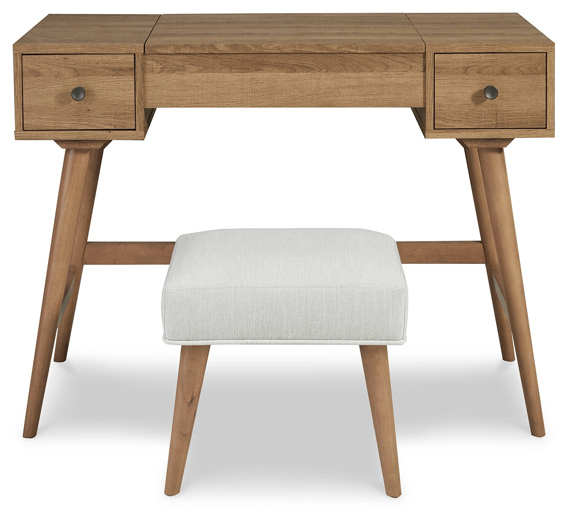 Thadamere Vanity with Stool