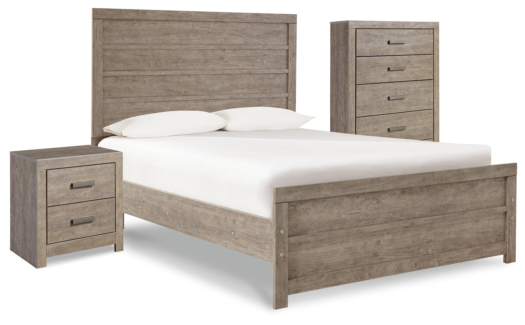 Culverbach Full Panel Bed with Chest of Drawers and Nightstand