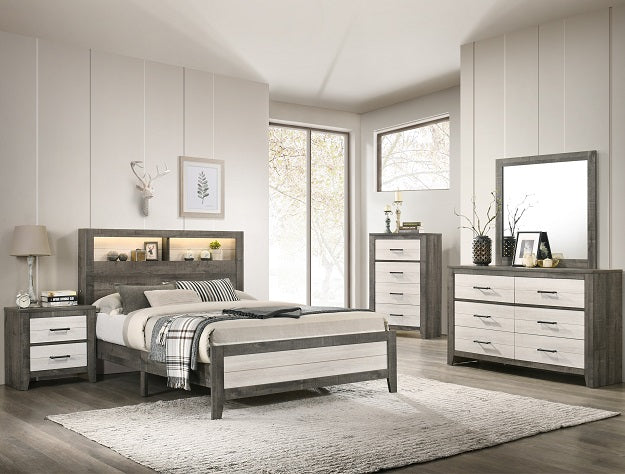 RHETT QUEEN PLATFORM BED IN 1 BOX