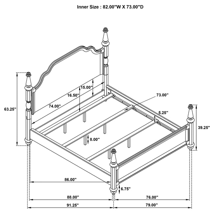 Andover Four-Poster Panel Bed