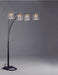 RAIN DROP ARC LAMP 84 H BLACK image