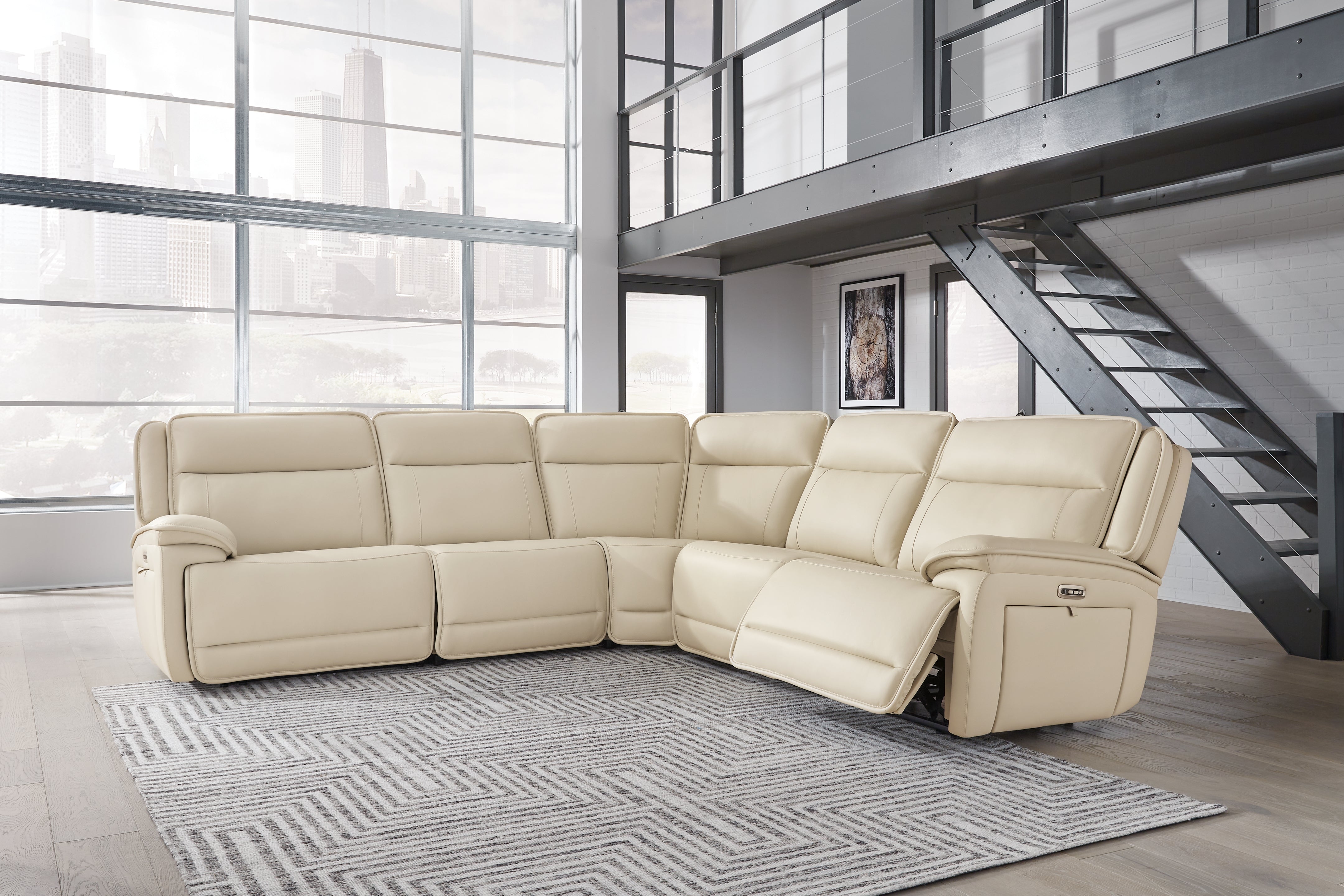 Double Deal 5-Piece Power Reclining Sectional
