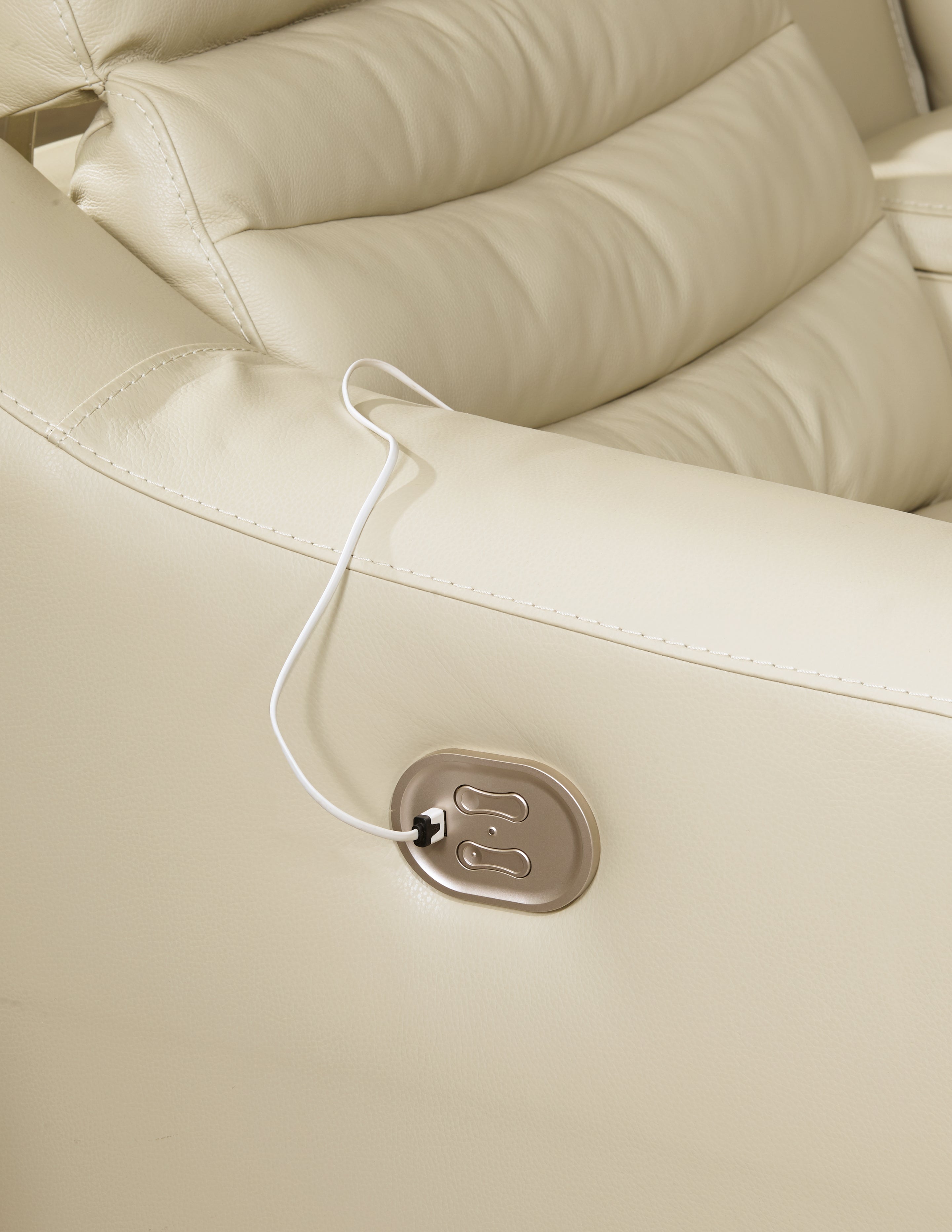 Center Line 2-Piece Power Reclining Sectional Loveseat