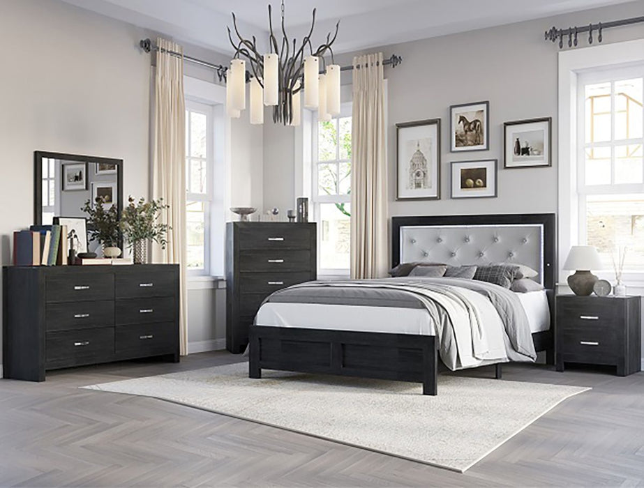 Jaylen 6 Drawer Dresser in Black