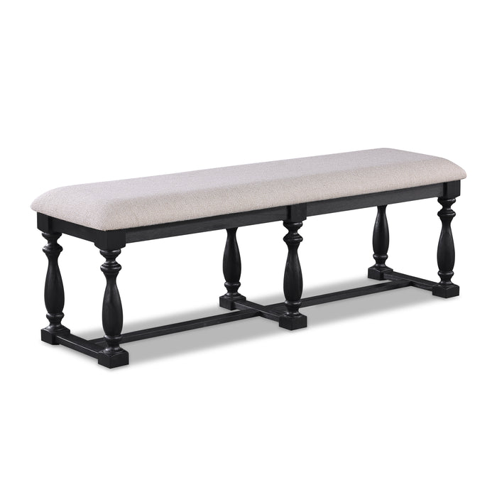 Regent Bench Charcoal Black