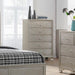 Crown Mark Lyssa 5 Drawer Chest in Embossed Crocodile Pattern image