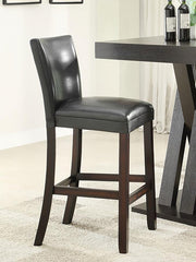 Alberton Black Bar Stool - furniture place usa