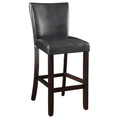 Alberton Black Bar Stool - furniture place usa