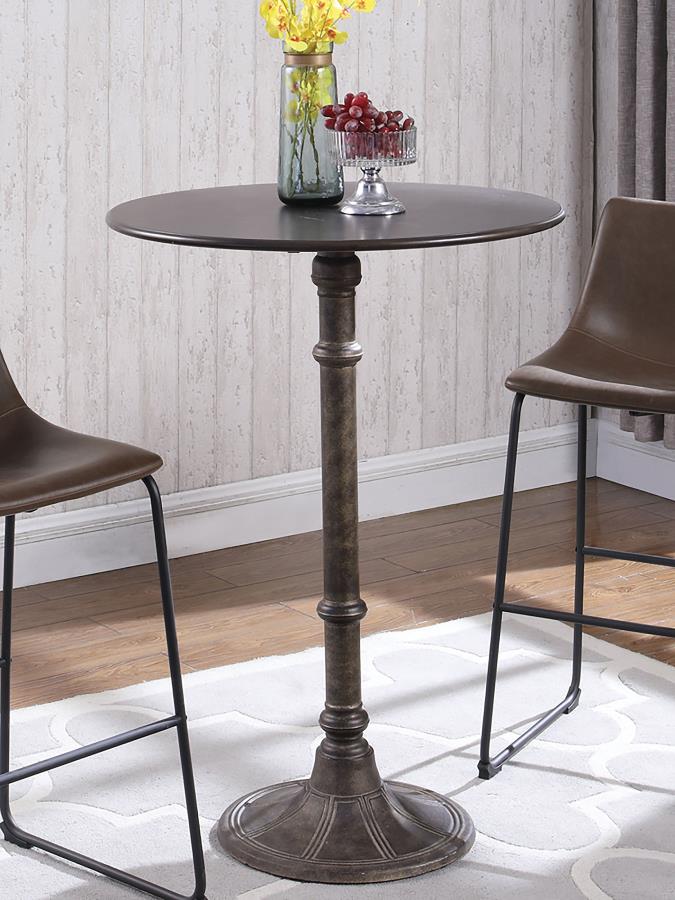 Oswego Brown Bar Table - furniture place usa