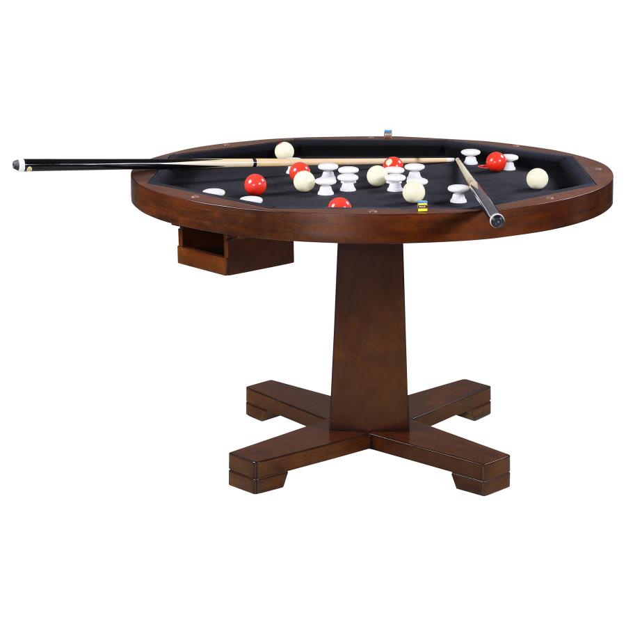 Marietta Brown 5 Pc Game Table Set - furniture place usa