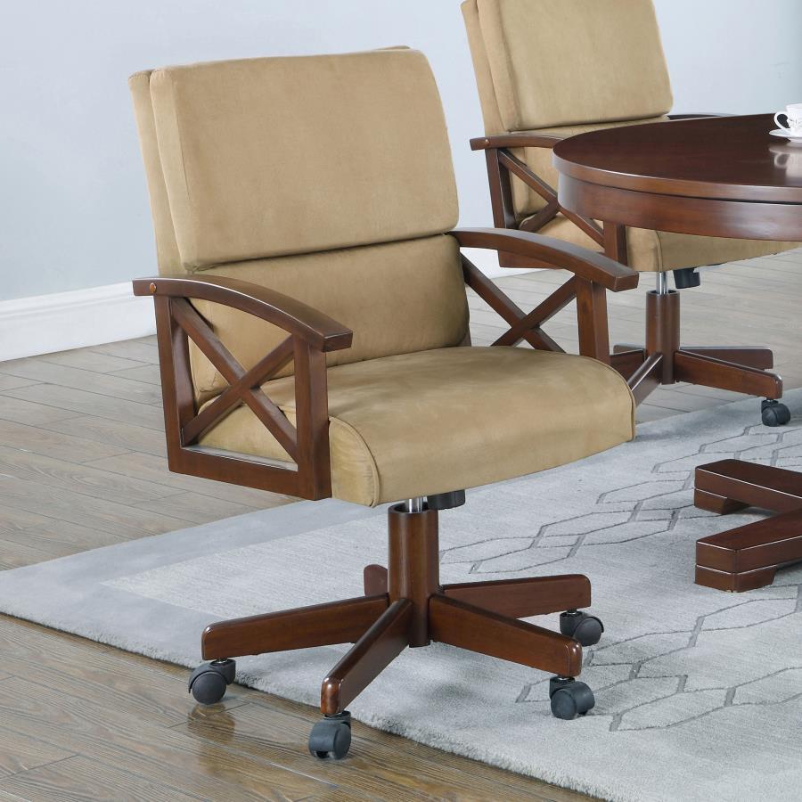 Marietta Brown Game Chair - furniture place usa