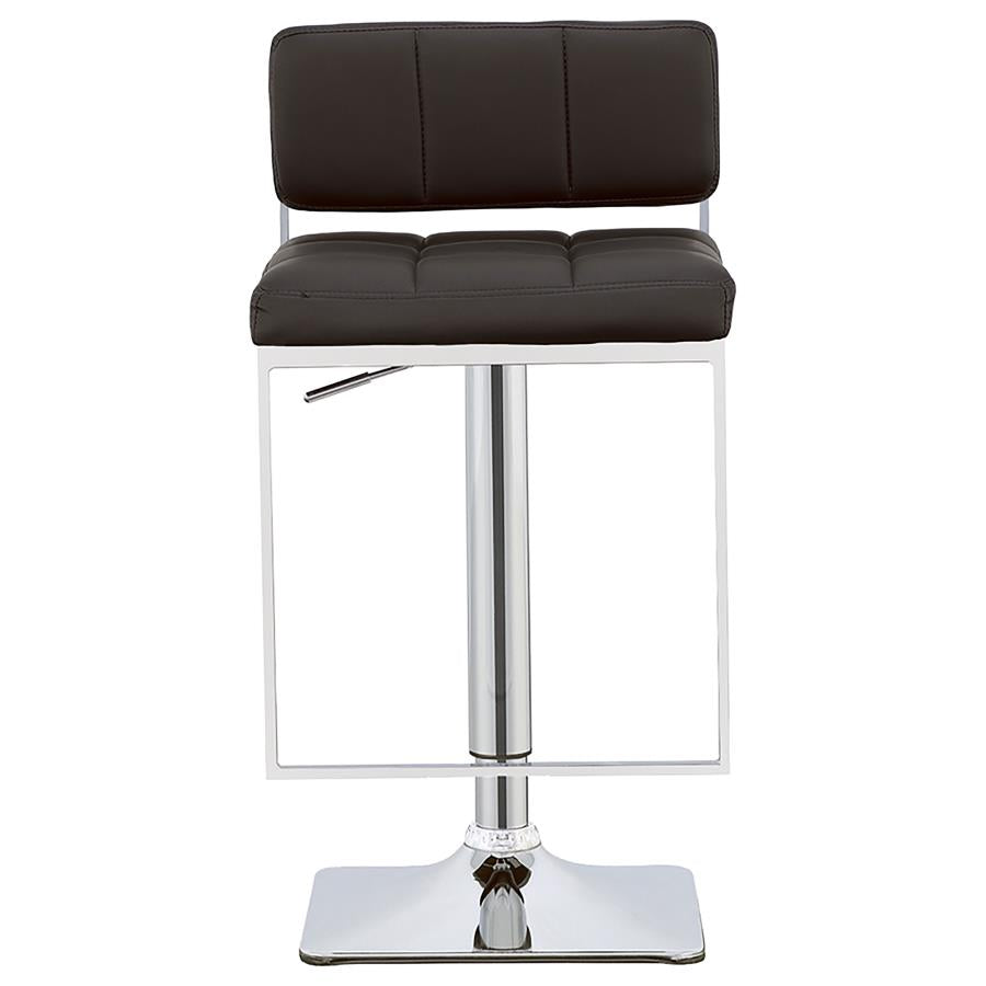 Alameda Black Adjustable Bar Stool - furniture place usa