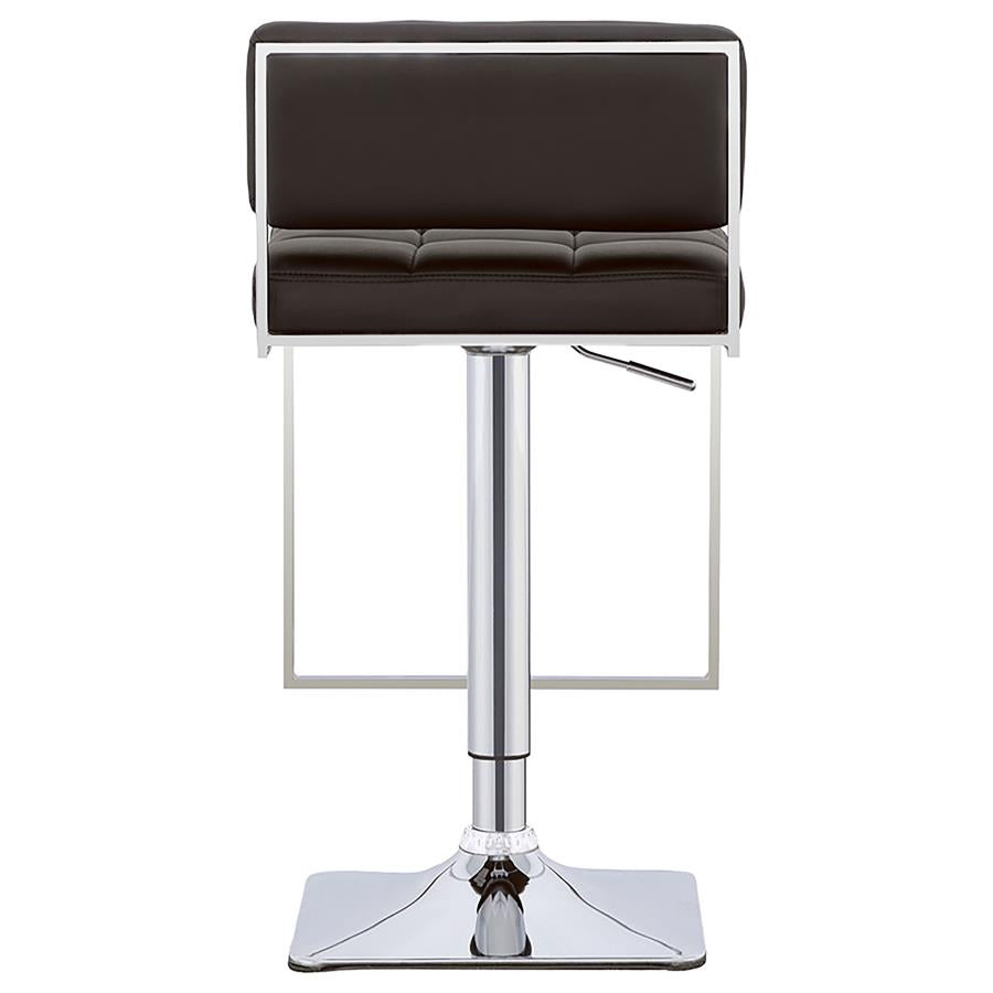 Alameda Black Adjustable Bar Stool - furniture place usa