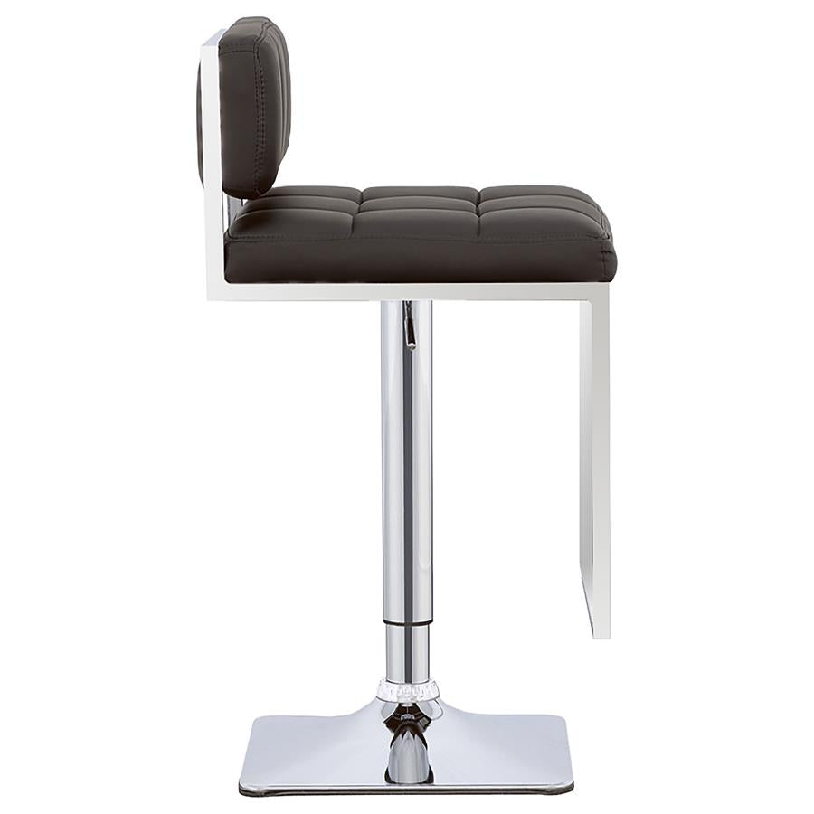 Alameda Black Adjustable Bar Stool - furniture place usa