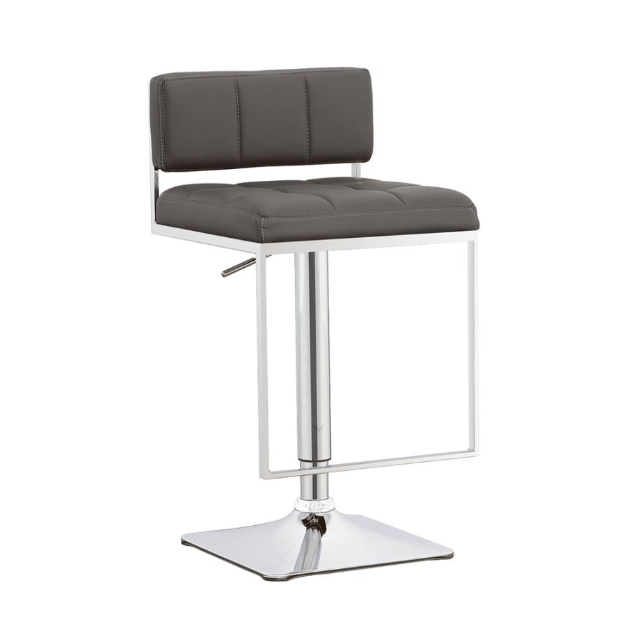 Alameda Grey Adjustable Bar Stool - furniture place usa