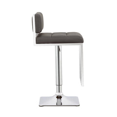 Alameda Grey Adjustable Bar Stool - furniture place usa