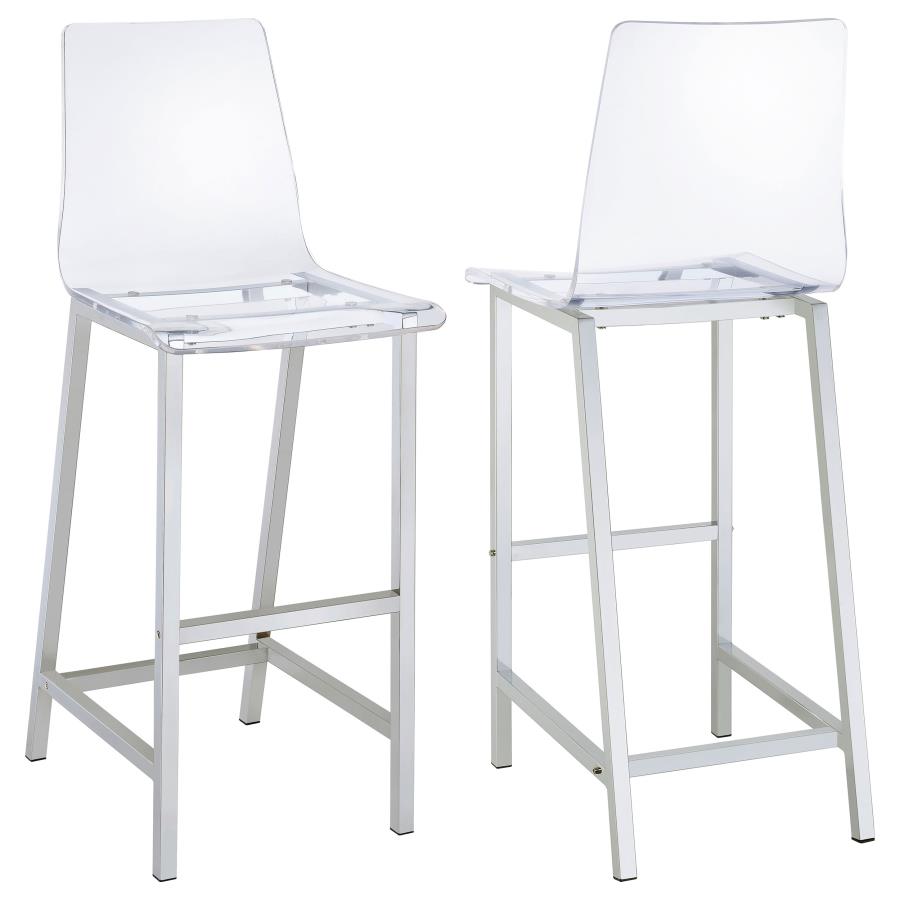 Juelia Clear Bar Stool - furniture place usa