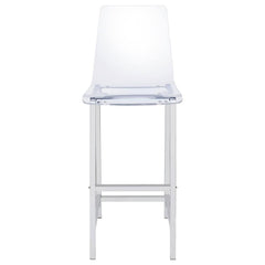 Juelia Clear Bar Stool - furniture place usa