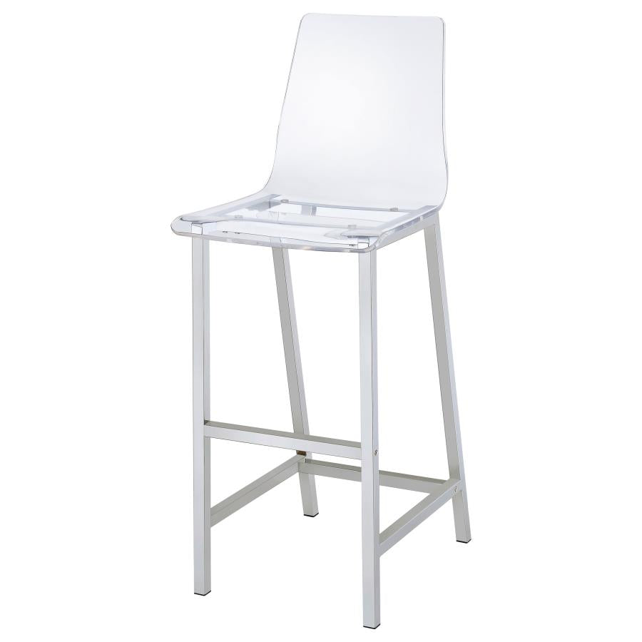 Juelia Clear Bar Stool - furniture place usa