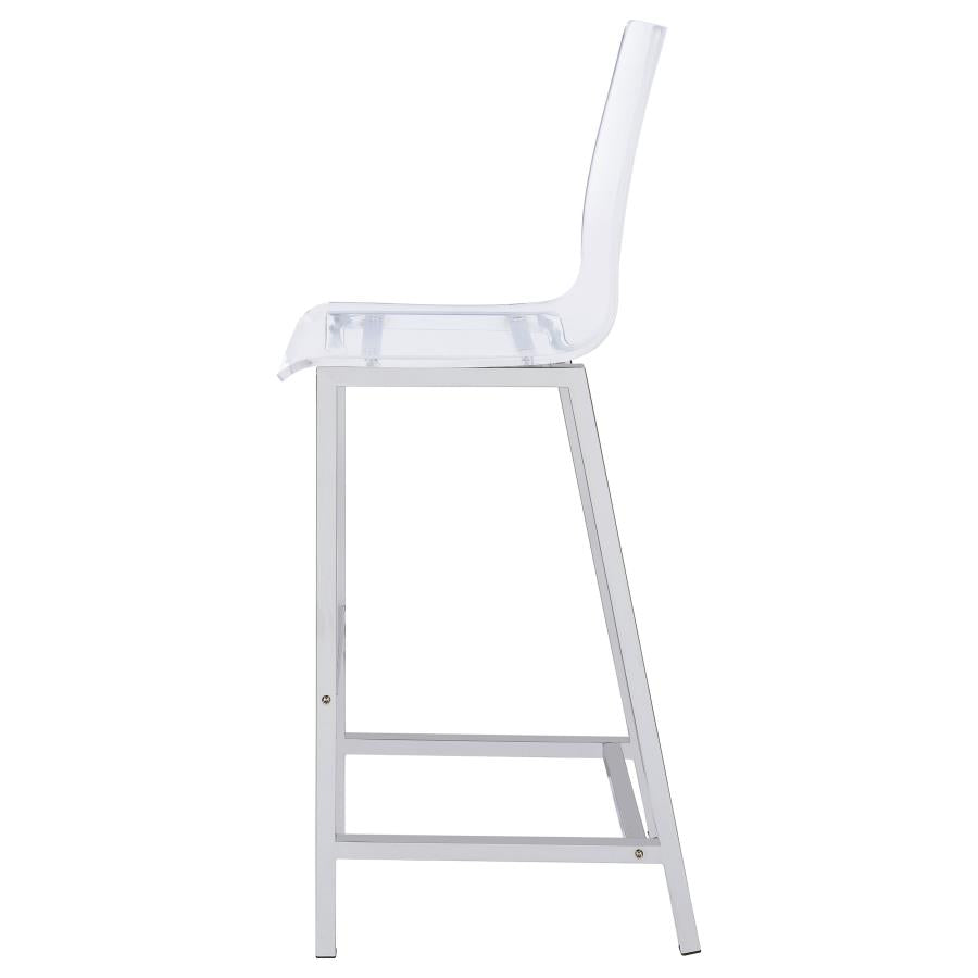 Juelia Clear Bar Stool - furniture place usa