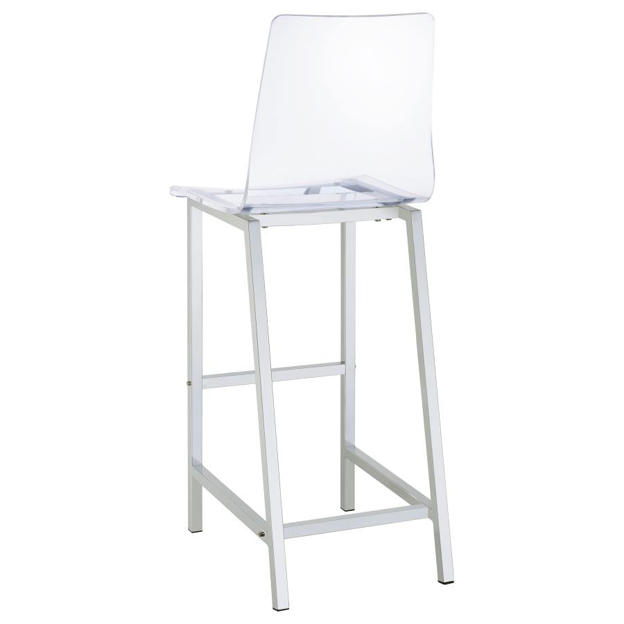 Juelia Clear Bar Stool - furniture place usa