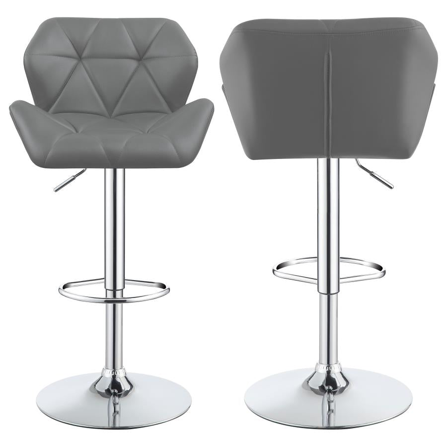 Berrington Grey Adjustable Bar Stool - furniture place usa