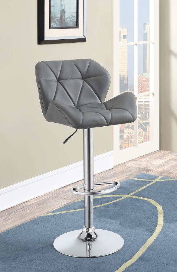 Berrington Grey Adjustable Bar Stool - furniture place usa