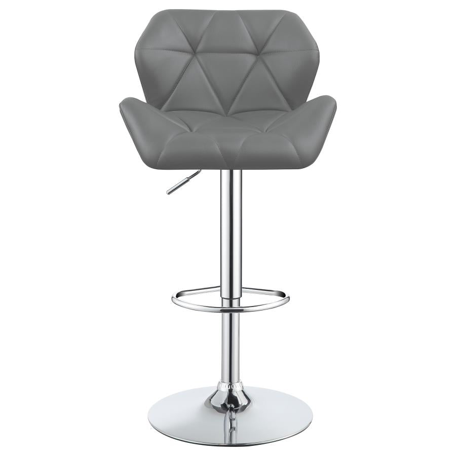 Berrington Grey Adjustable Bar Stool - furniture place usa