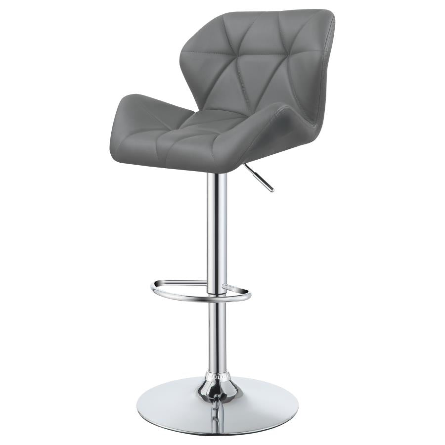 Berrington Grey Adjustable Bar Stool - furniture place usa