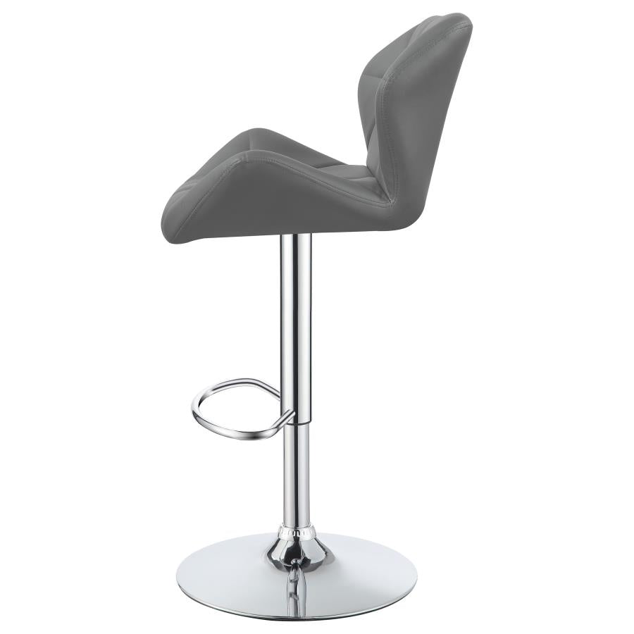 Berrington Grey Adjustable Bar Stool - furniture place usa