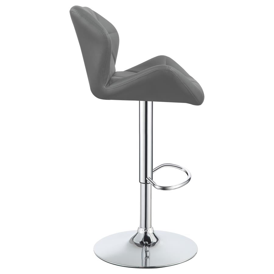 Berrington Grey Adjustable Bar Stool - furniture place usa