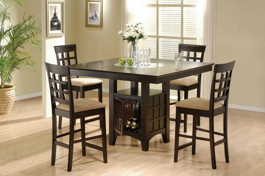 Gabriel Brown 5 Pc Counter Height Dining Set - furniture place usa