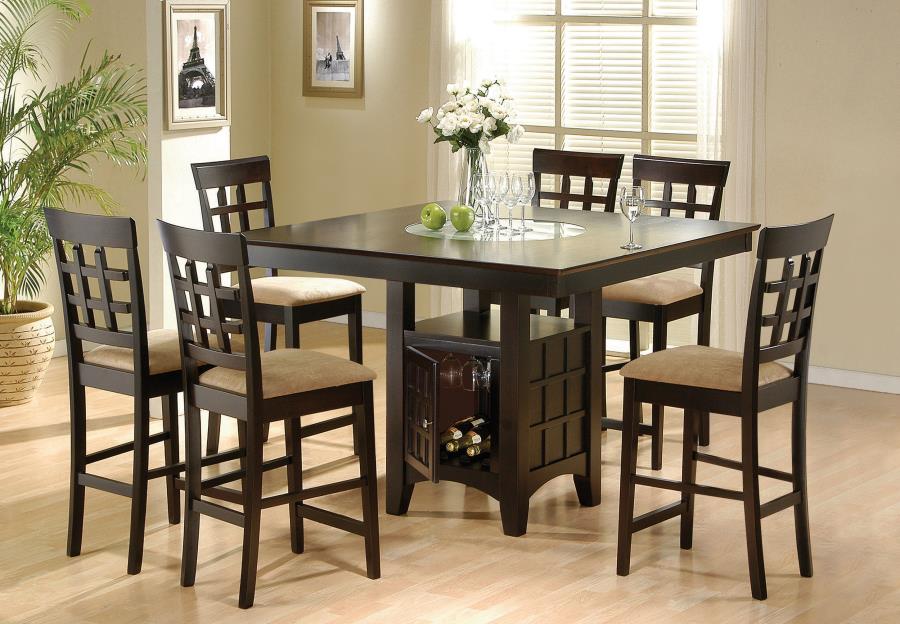 Gabriel Brown 7 Pc Counter Height Dining Set - furniture place usa