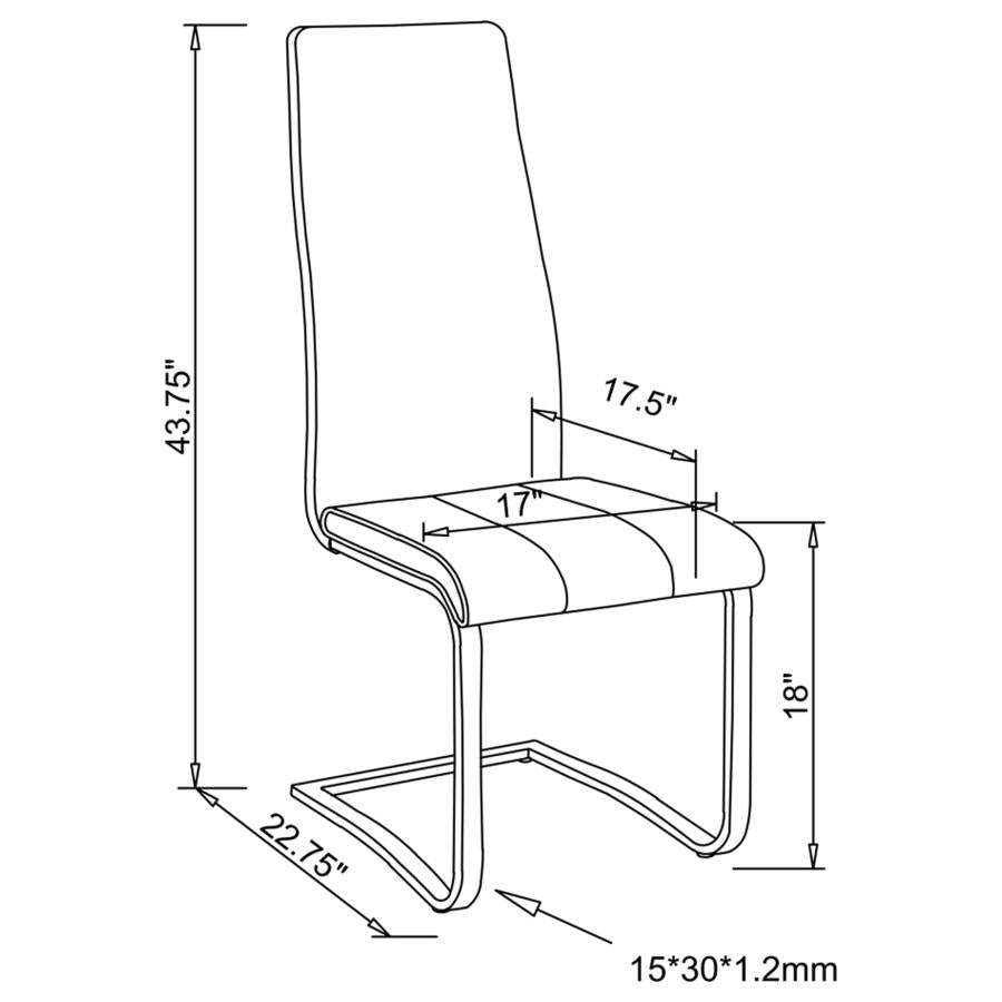 Montclair Grey Side Chair - furniture place usa