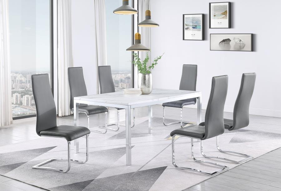 Montclair Grey Side Chair - furniture place usa