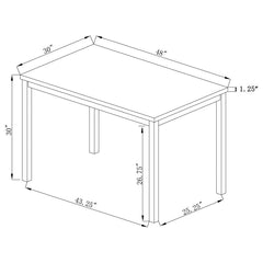 Garza Grey Dining Table - furniture place usa