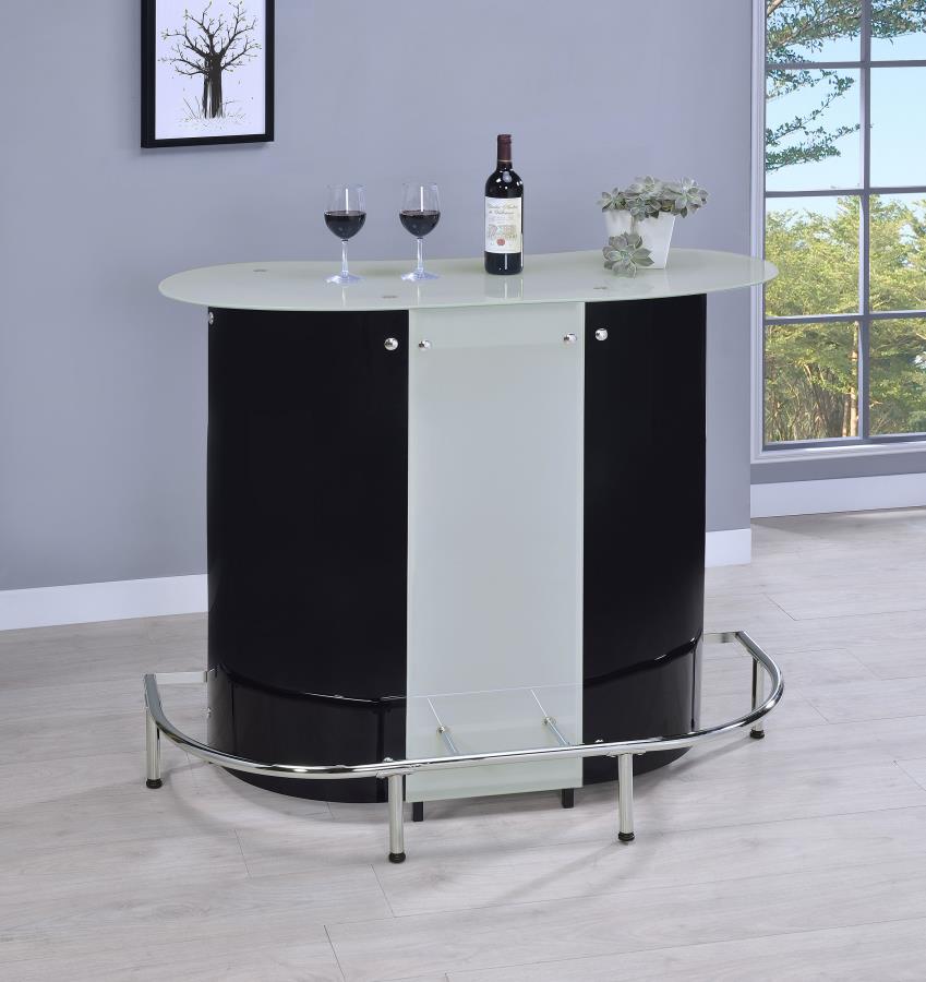 Lacewing Black Home Bar - furniture place usa