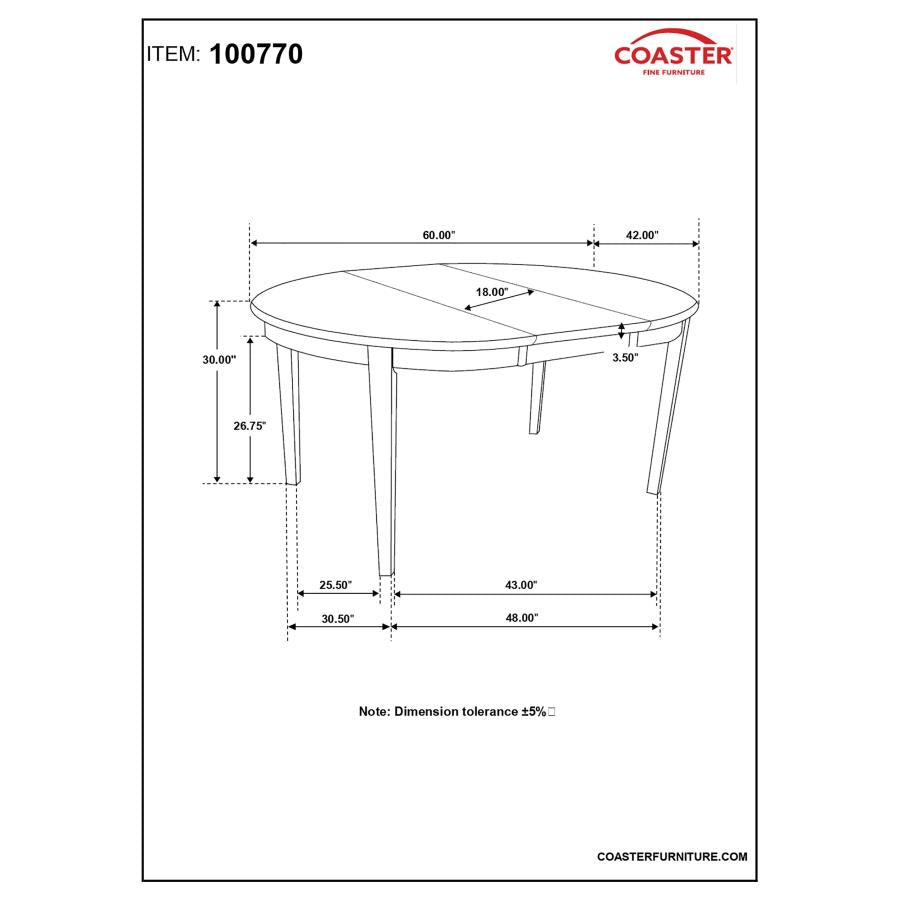 Gabriel Brown Dining Table - furniture place usa