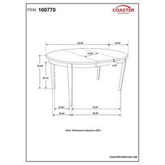 Gabriel Brown Dining Table - furniture place usa