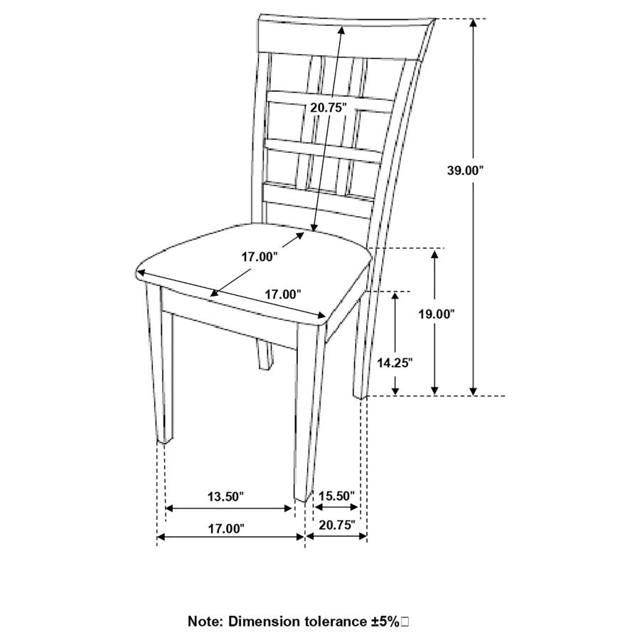 Gabriel Brown Side Chair - furniture place usa