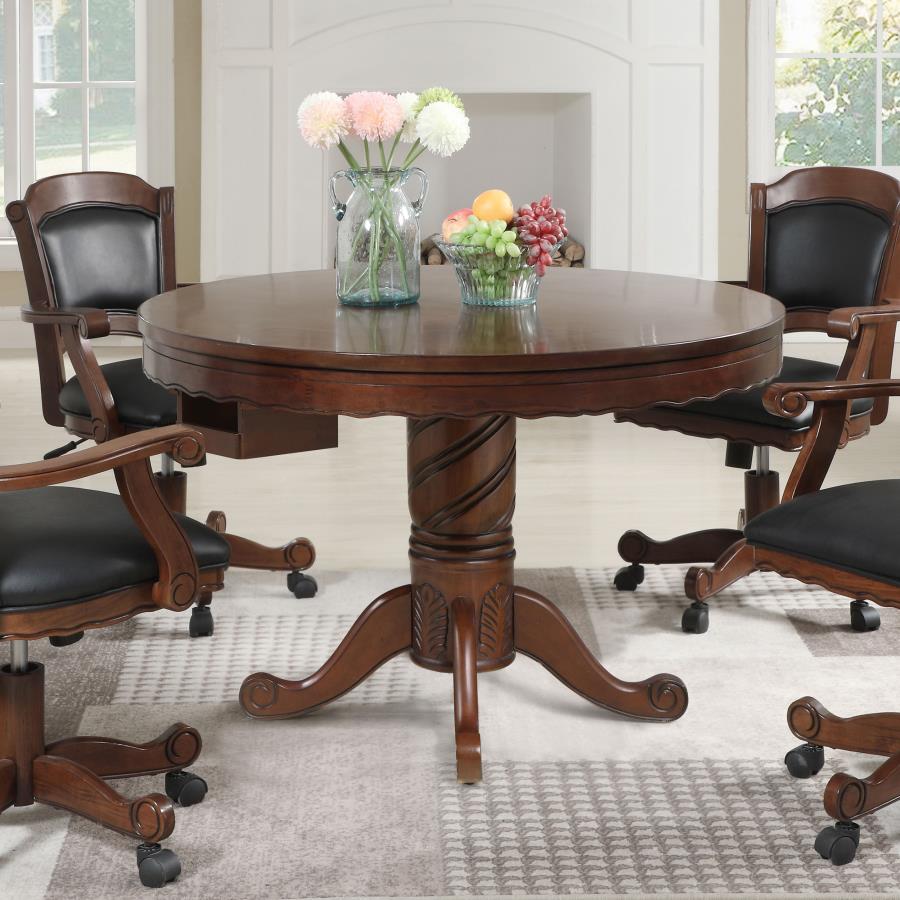 Turk Brown Game Table - furniture place usa