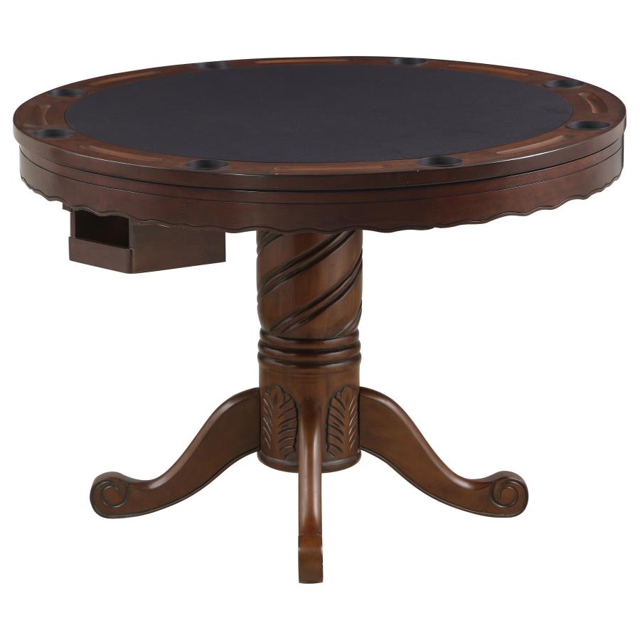 Turk Brown Game Table - furniture place usa