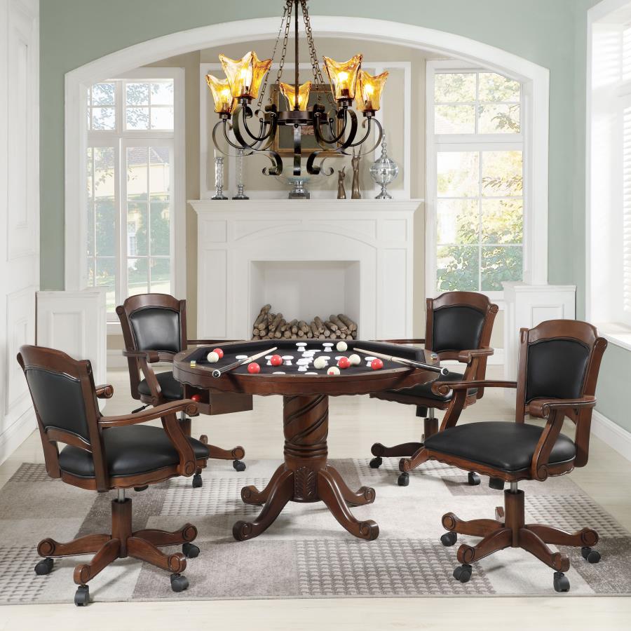 Turk Brown Game Table - furniture place usa